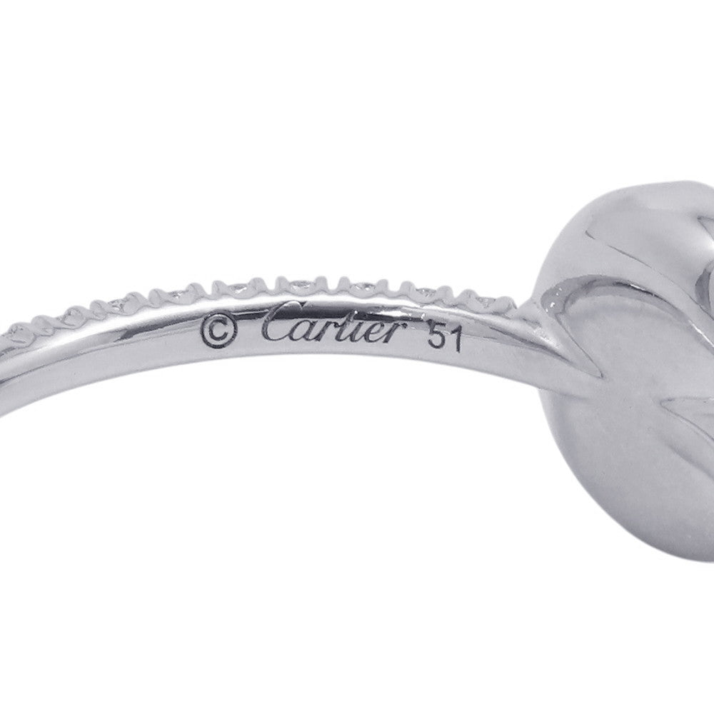 CARTIER Etincelle De Cartier Double Ring Size 51/#11B4223151/B4223100 18K White Gold