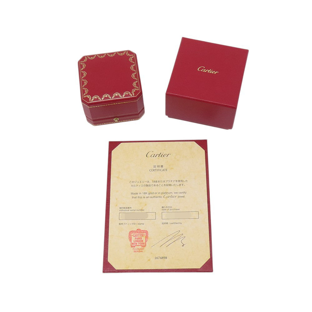 CARTIER Etincelle De Cartier Double Ring Size 51/#11B4223151/B4223100 18K White Gold