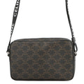 CELINE Triomphe Horizontal Messenger Bag Black/Brown197202DND.38OS PVCLeather Size Medium