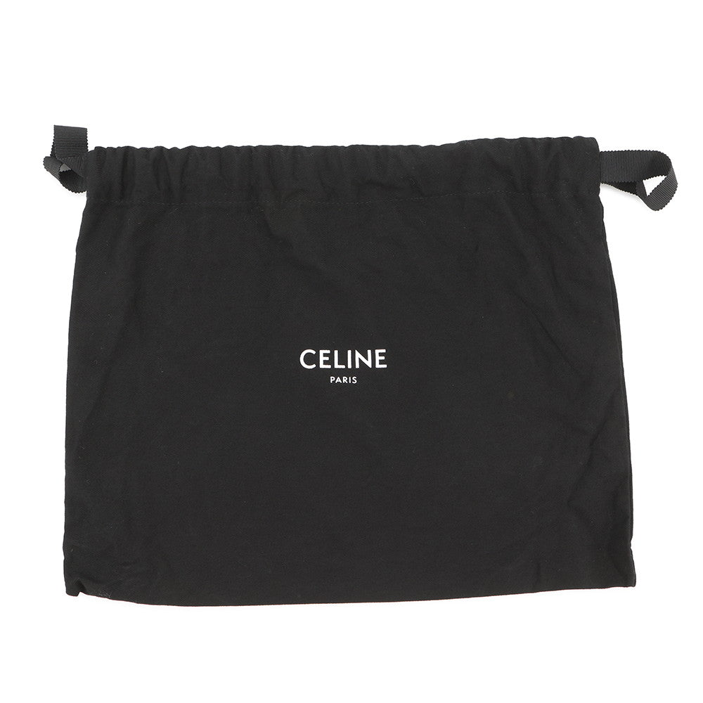CELINE Triomphe Horizontal Messenger Bag Black/Brown197202DND.38OS PVCLeather Size Medium