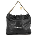 CHANEL CHANEL22 ChainTote Bag BlackAS3261 Shiny Calf Leather Size Medium