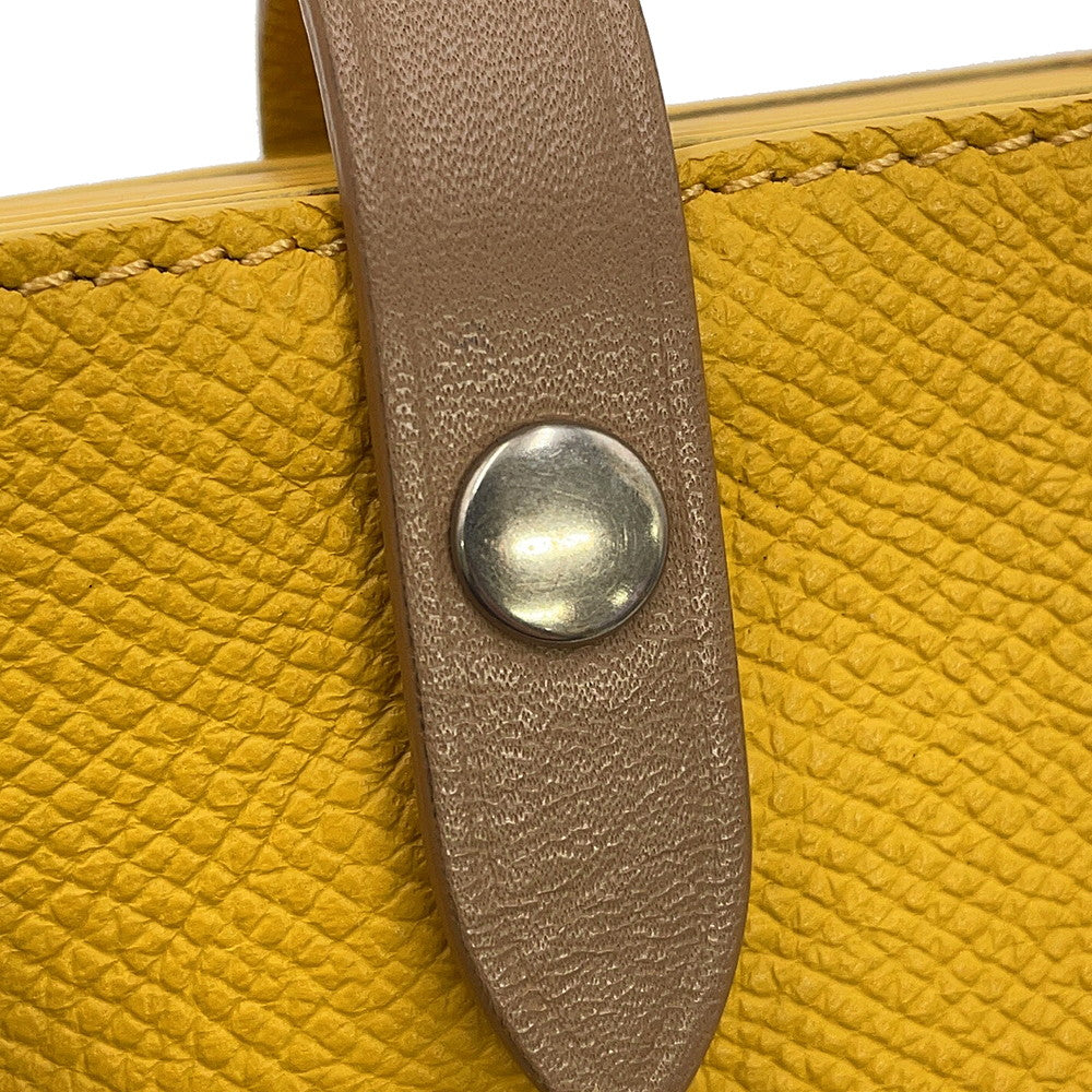 CELINE Accordion Card Case Yellow104323 Leather