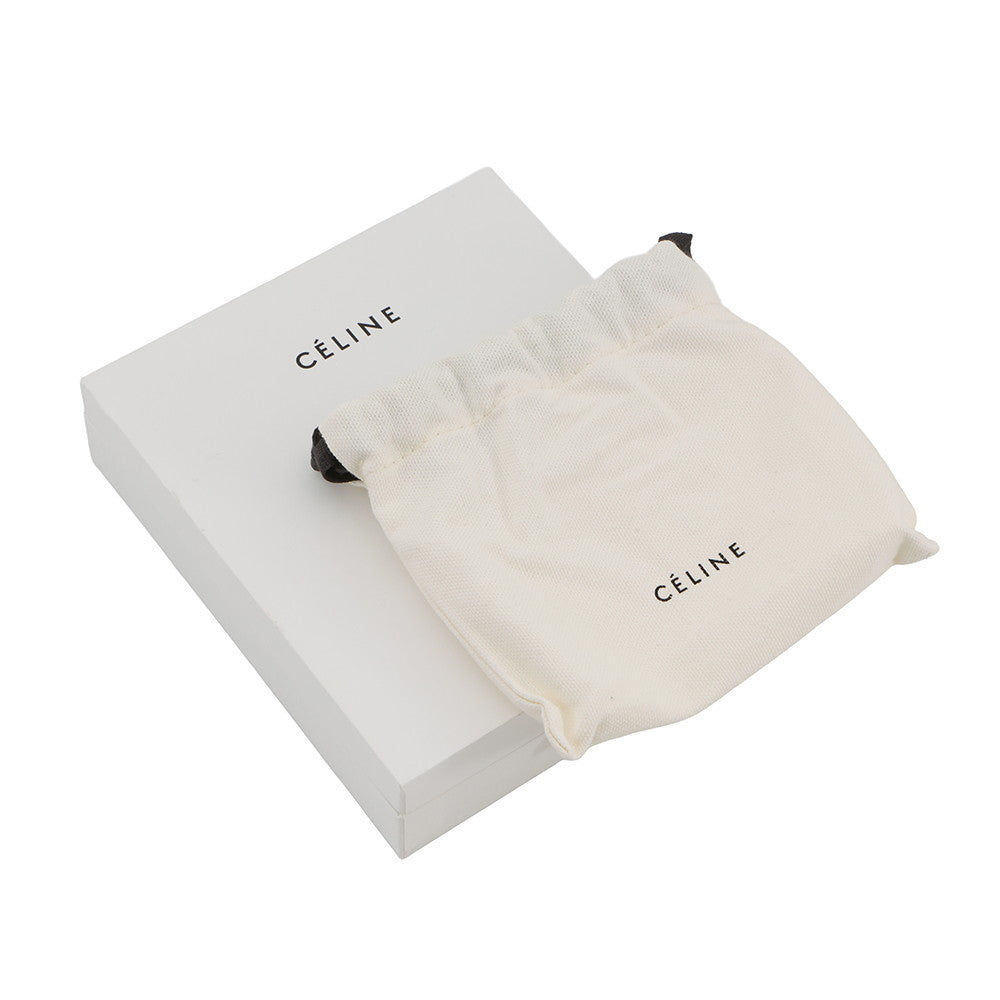 CELINE Accordion Card Case Yellow104323 Leather