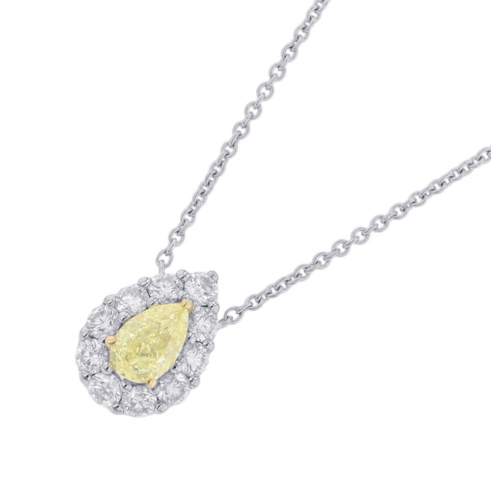 GRAFF Icon Pear-Shaped Yellow & White Diamond PendantRGP845 K18WG K18YG