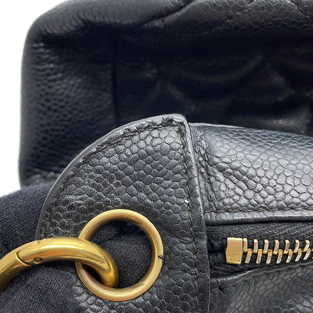 CHANEL Matelasse Shoulder Bag BlackA20993 Caviar Leather