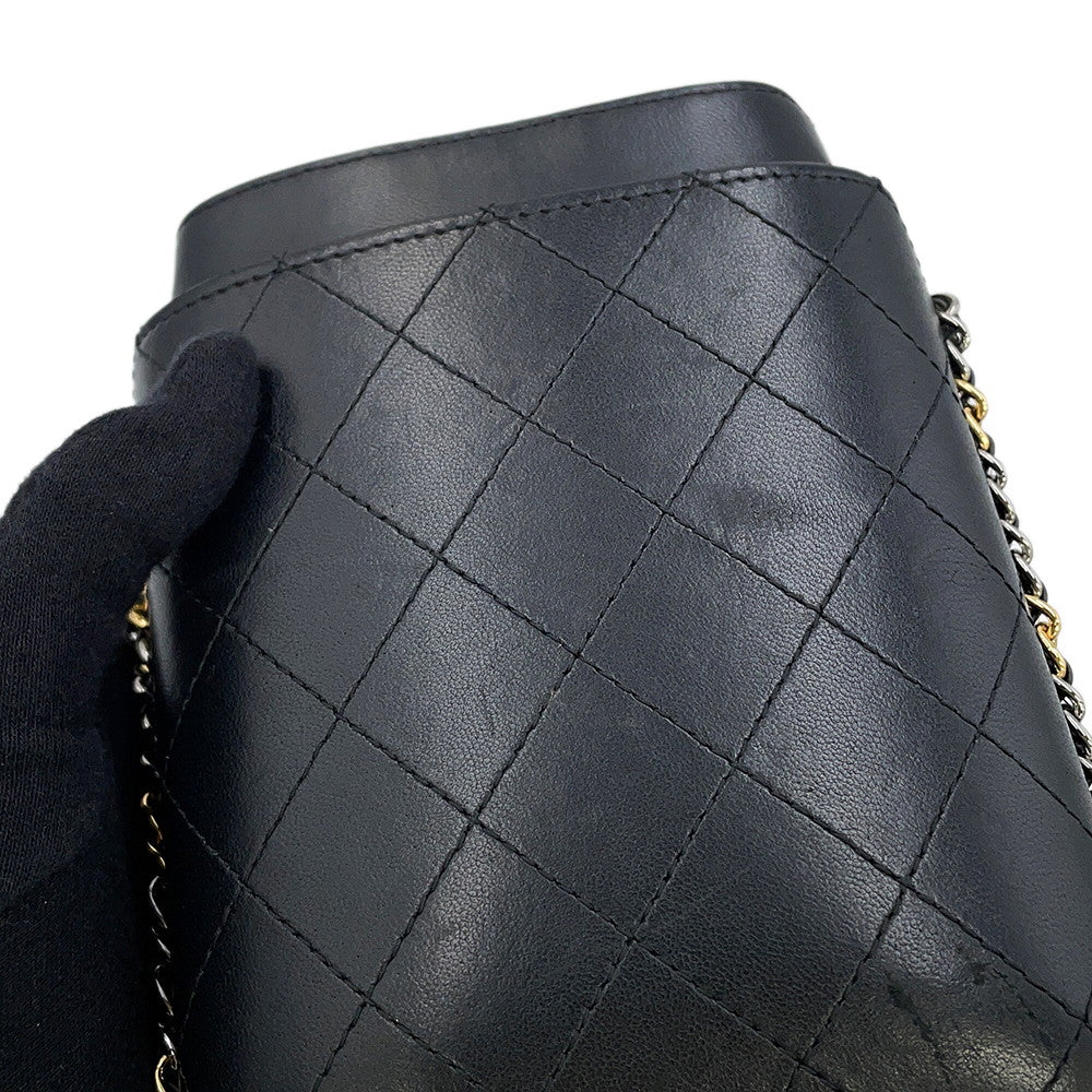 CHANEL Matelasse Chain Phone Case BlackA94471 Lambskin