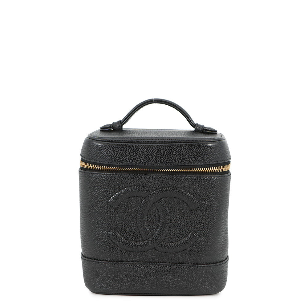 CHANEL Vertical vanity BlackA01998 Caviar Leather