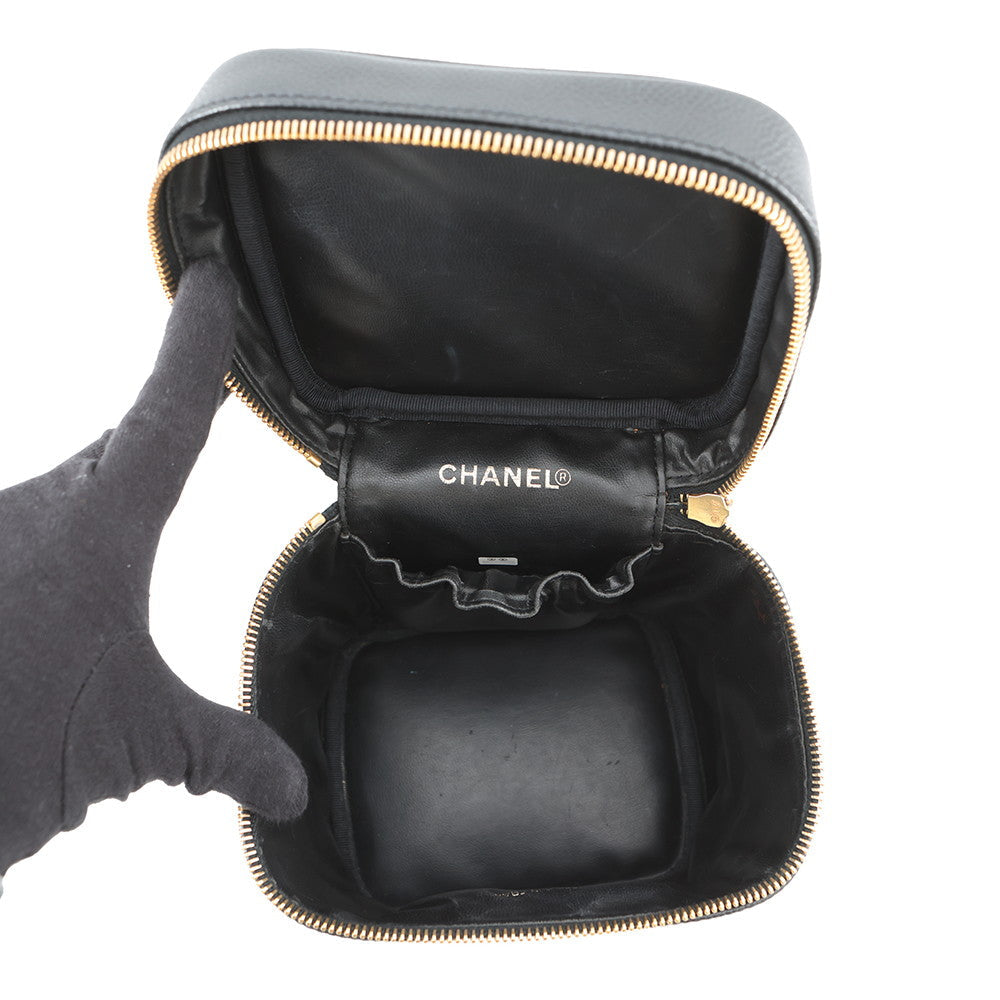 CHANEL Vertical vanity BlackA01998 Caviar Leather
