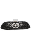 CHANEL Crystal Party Bag Black Tweed