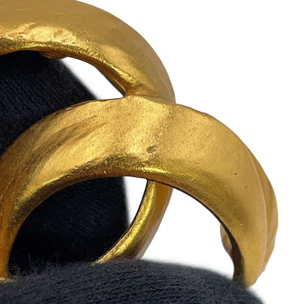 CHANEL CC Logo Brooch Gold Gold Plated