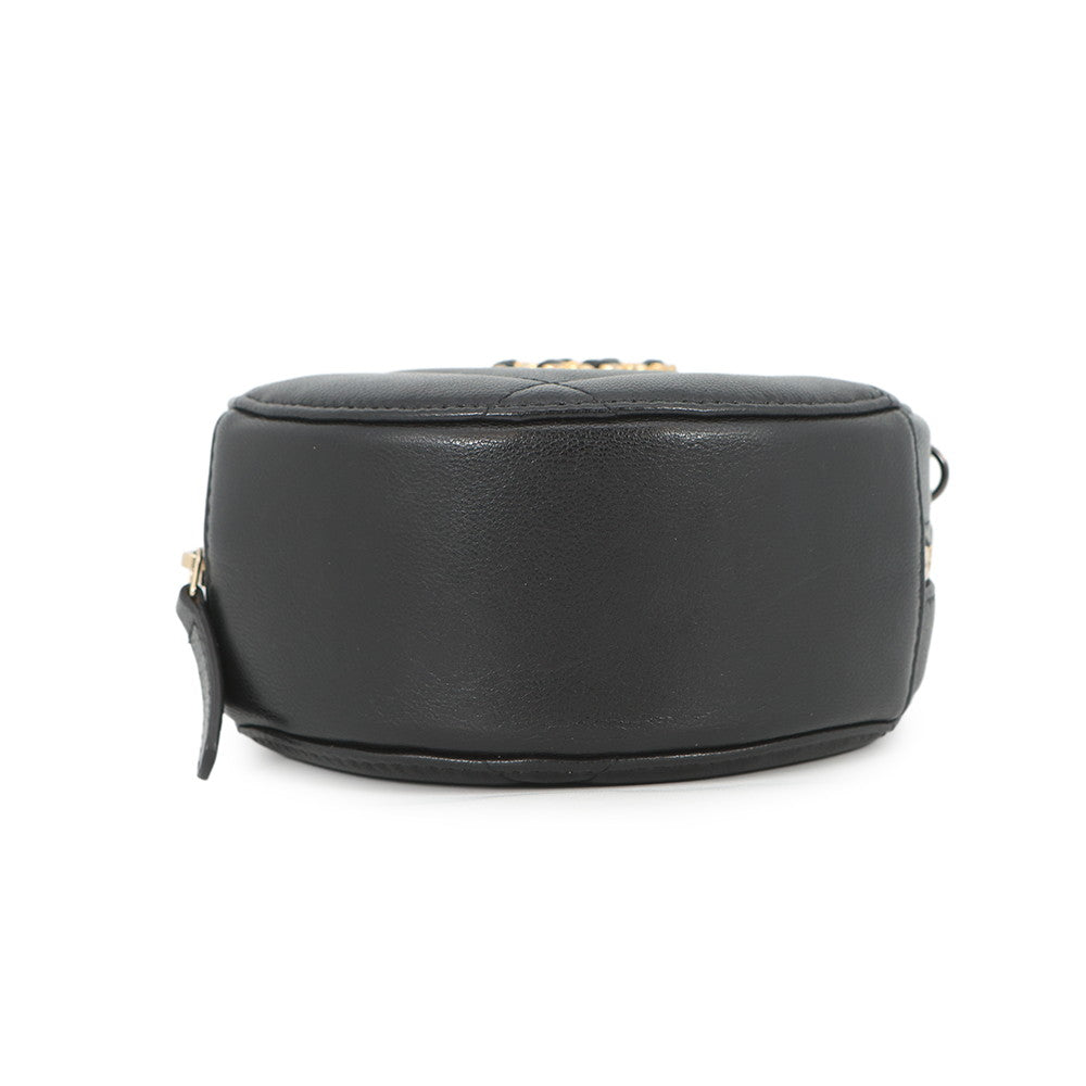 CHANEL CHANEL19 Round ChainShoulder Bag BlackAP0945 Lambskin