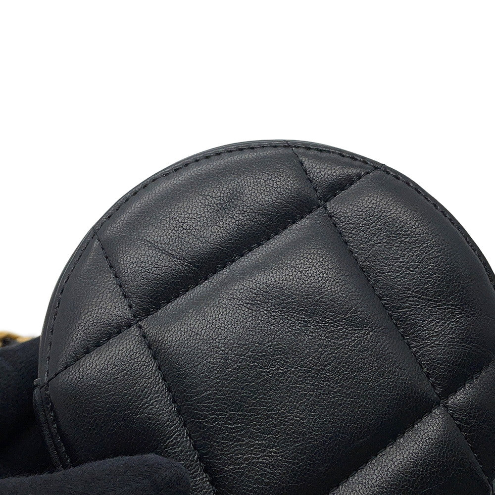 CHANEL CHANEL19 Round ChainShoulder Bag BlackAP0945 Lambskin
