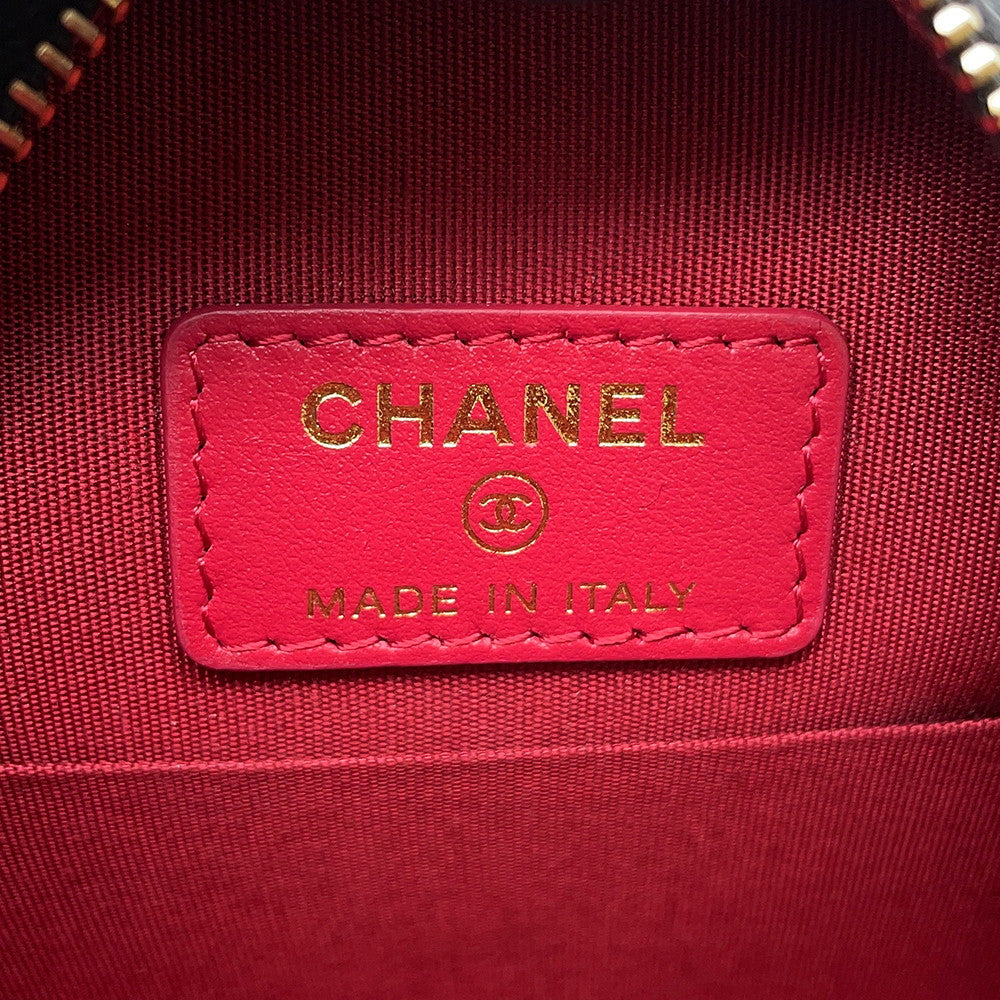 CHANEL CHANEL19 Round ChainShoulder Bag BlackAP0945 Lambskin