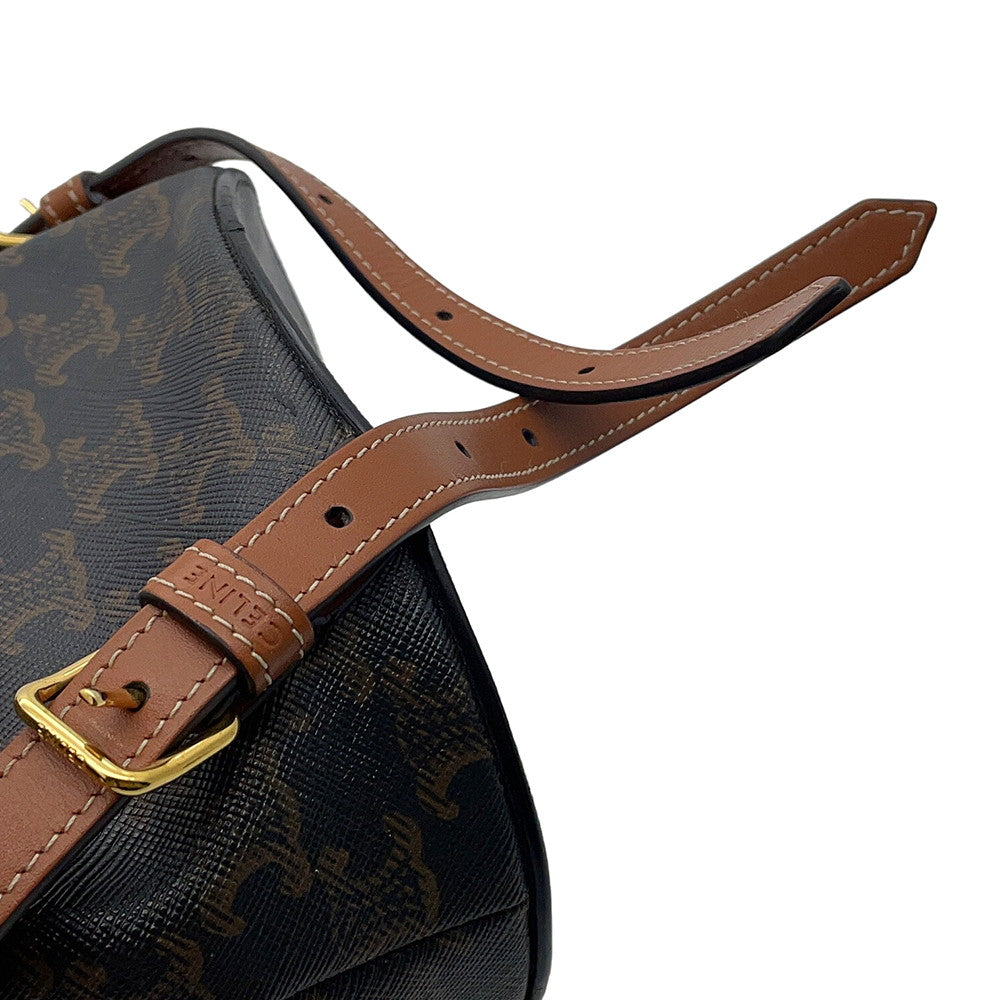 CELINE Bonnie Triomphe Backpack Tan118702CAS 04LU PVC Leather