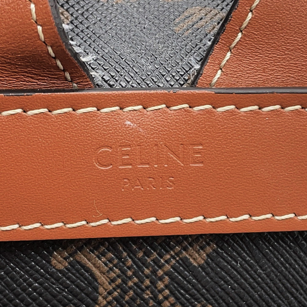 CELINE Bonnie Triomphe Backpack Tan118702CAS 04LU PVC Leather
