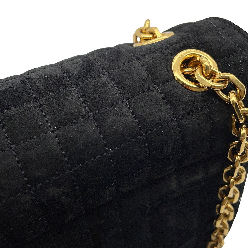 CELINE CMedium Shoulder Bag Black187253BJI.38NO suede