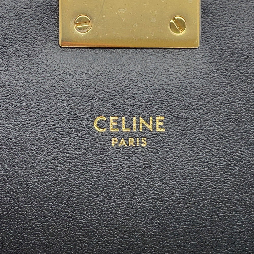CELINE CMedium Shoulder Bag Black187253BJI.38NO suede