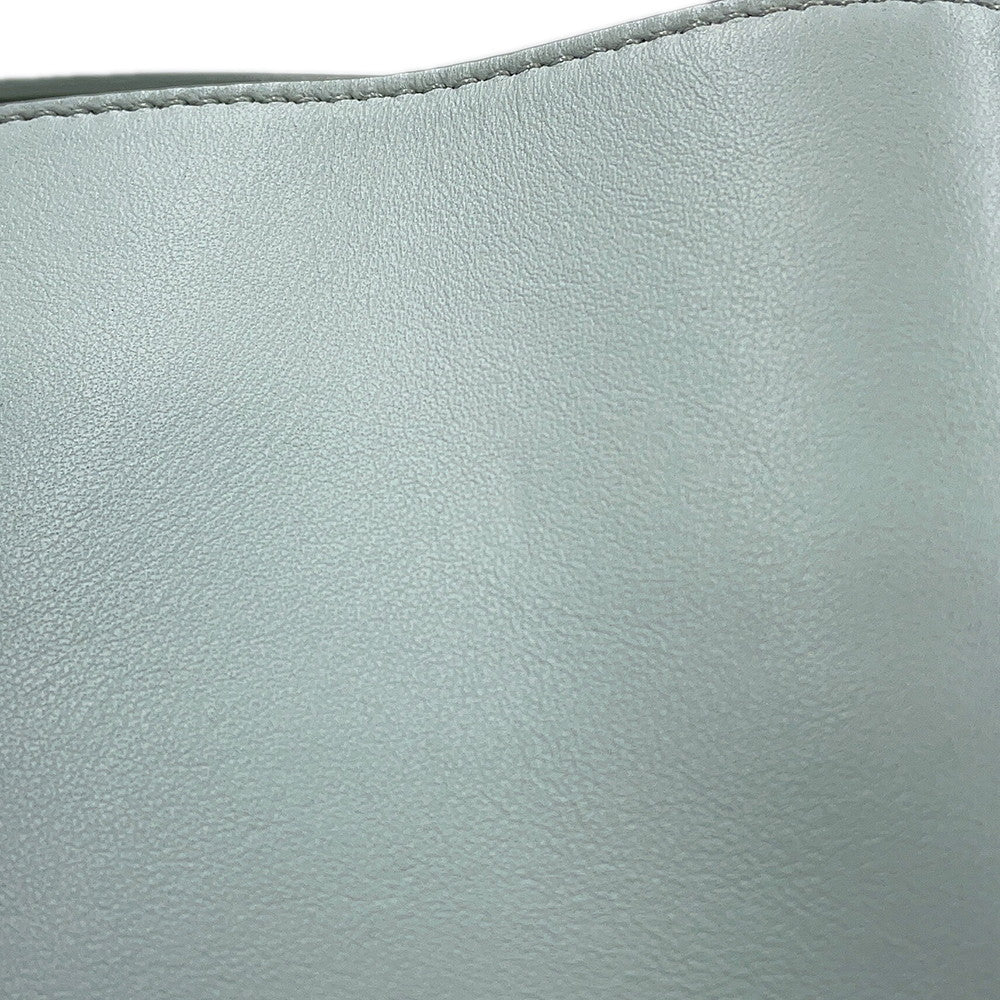 CELINE Teen Bucket 16 Shoulder Bag Soft blue197573CR4.07SZ Calf Leather
