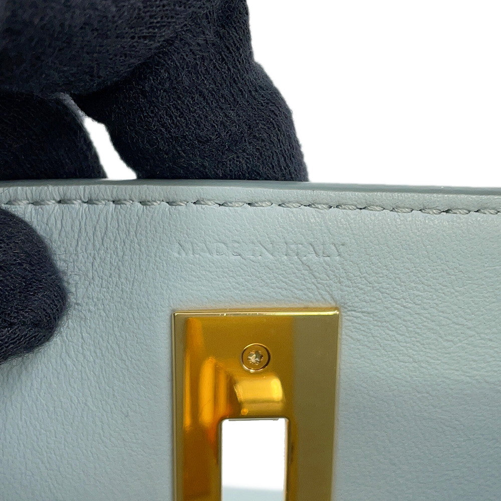 CELINE Teen Bucket 16 Shoulder Bag Soft blue197573CR4.07SZ Calf Leather