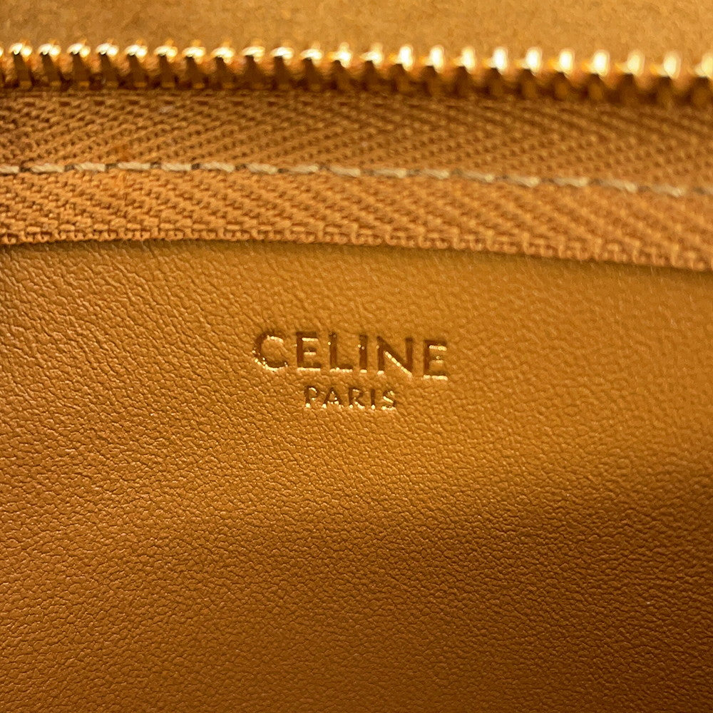 CELINE Louise 2-way Bag Cigarette/Cream116613GFT.18CM Suede Shearling Size Medium