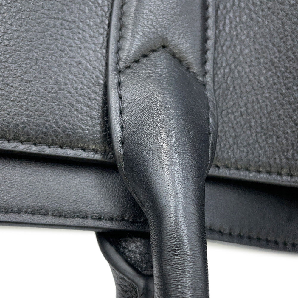 CELINE Cabas Marrake 2-way Bag Black116273FGA.38SI Sapuru Calf Leather Size Medium