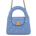 CHANEL Matelasse ChainClutch BlueAP3435 Leather