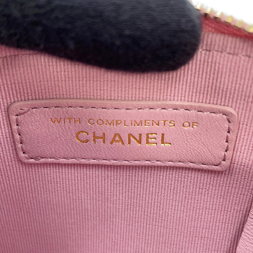 CHANEL Matelasse Chain Shoulder Bag PinkCD0187-B18564-NN370 Tweed
