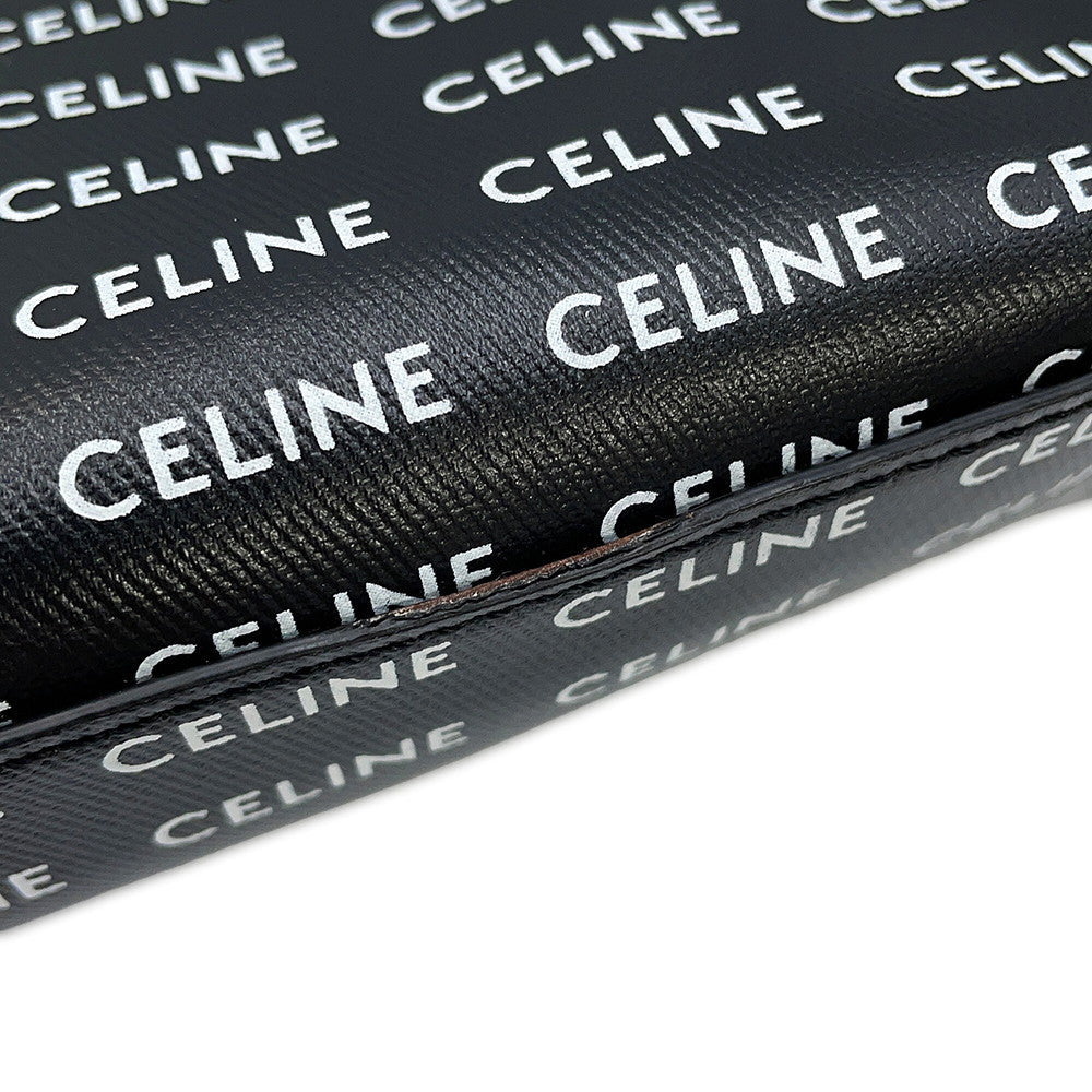 CELINE Vertical Cover 2WAYBag Black/White191542DT2.38AW PVC Leather Size Small