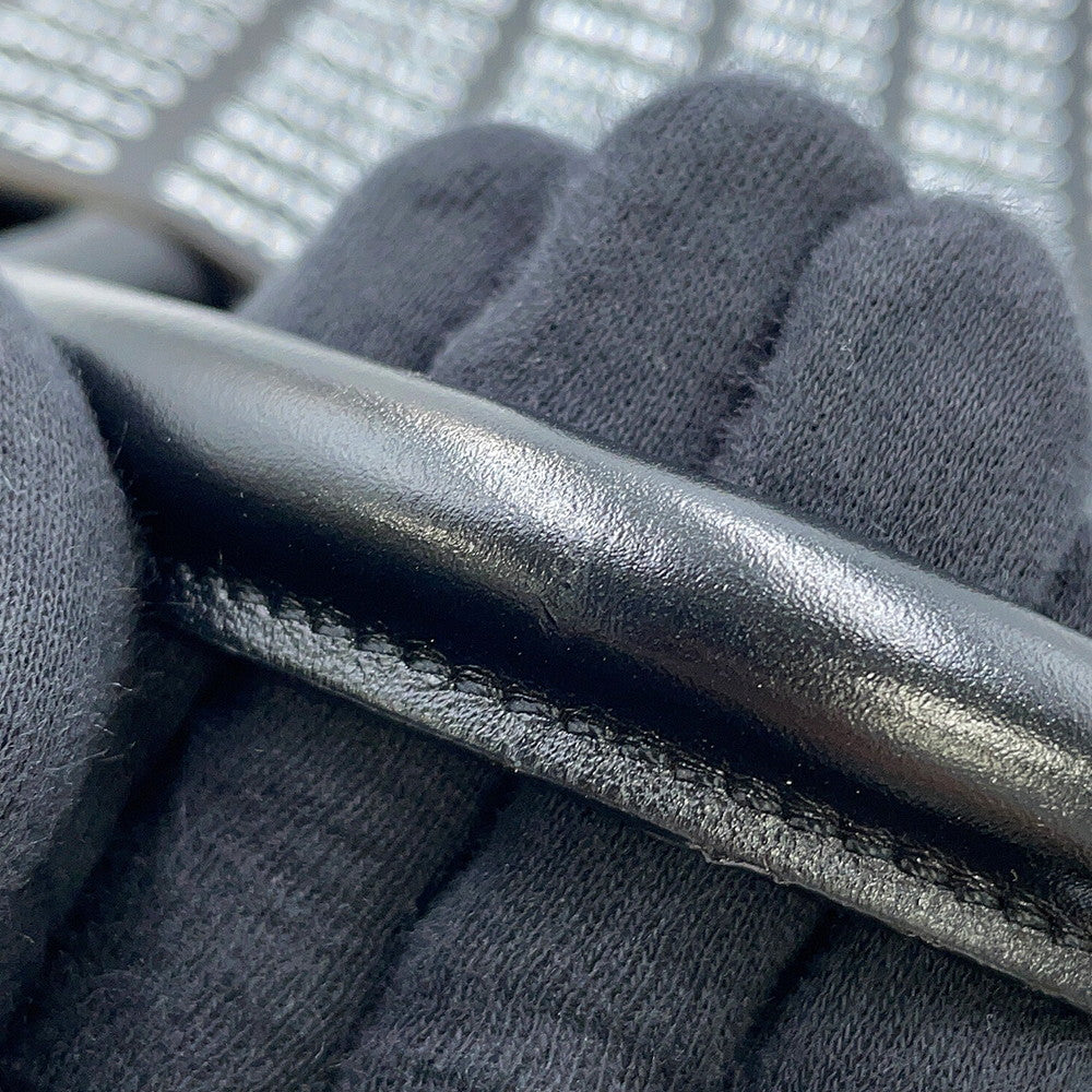 CELINE Vertical Cover 2WAYBag Black/White191542DT2.38AW PVC Leather Size Small