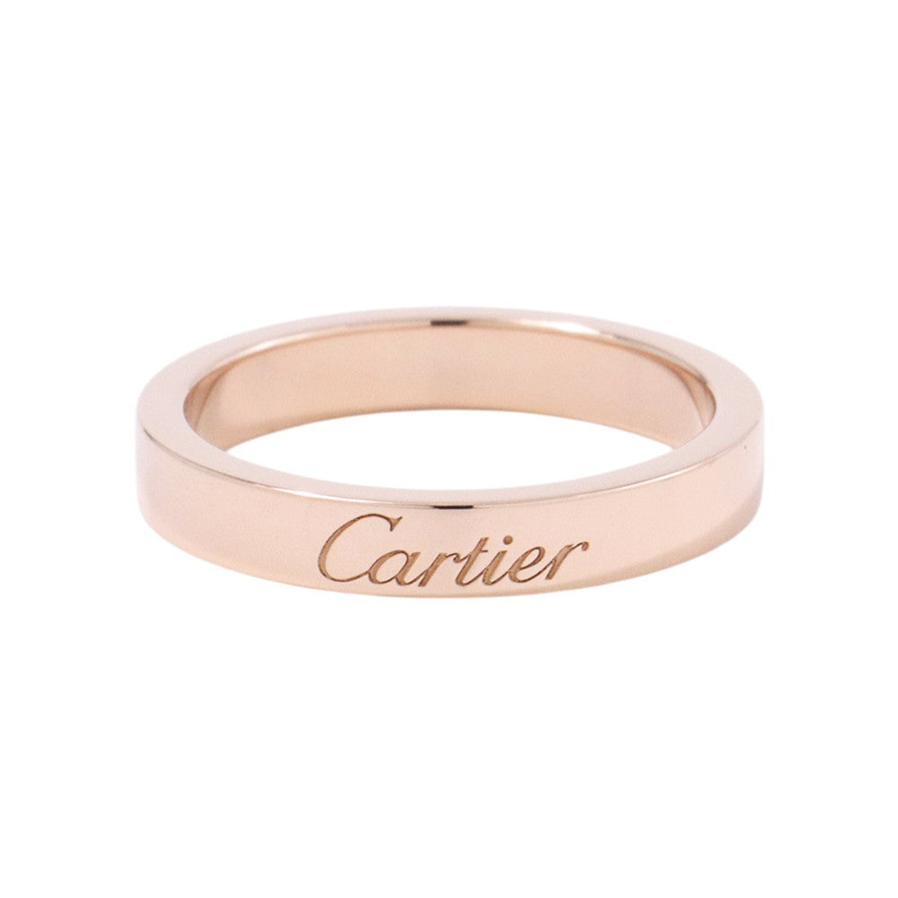 CARTIER C de Cartier Wedding Ring Size 48/#8B4087248/B4087200 18K Pink Gold