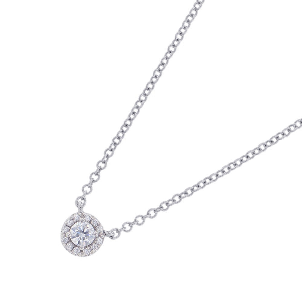 TIFFANY&Co. Solest Diamond Necklace60572844 Pt950