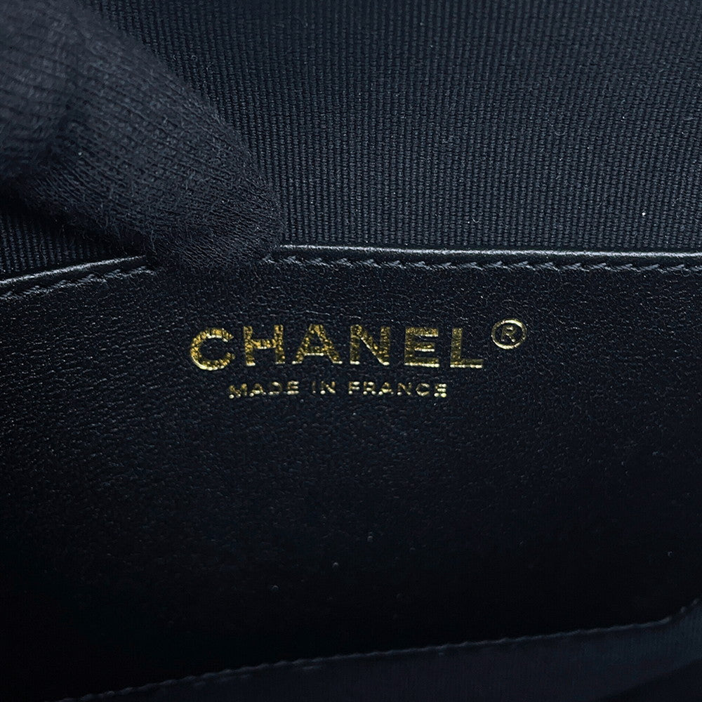CHANEL Heart Shape ChainShoulder BlackAS3191 Lambskin