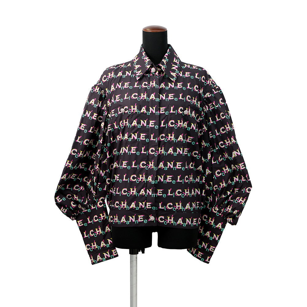 CHANEL Zip Jacket Size 36 Brown/MulticolorP60822-V46303-MF849 Polyamide100%