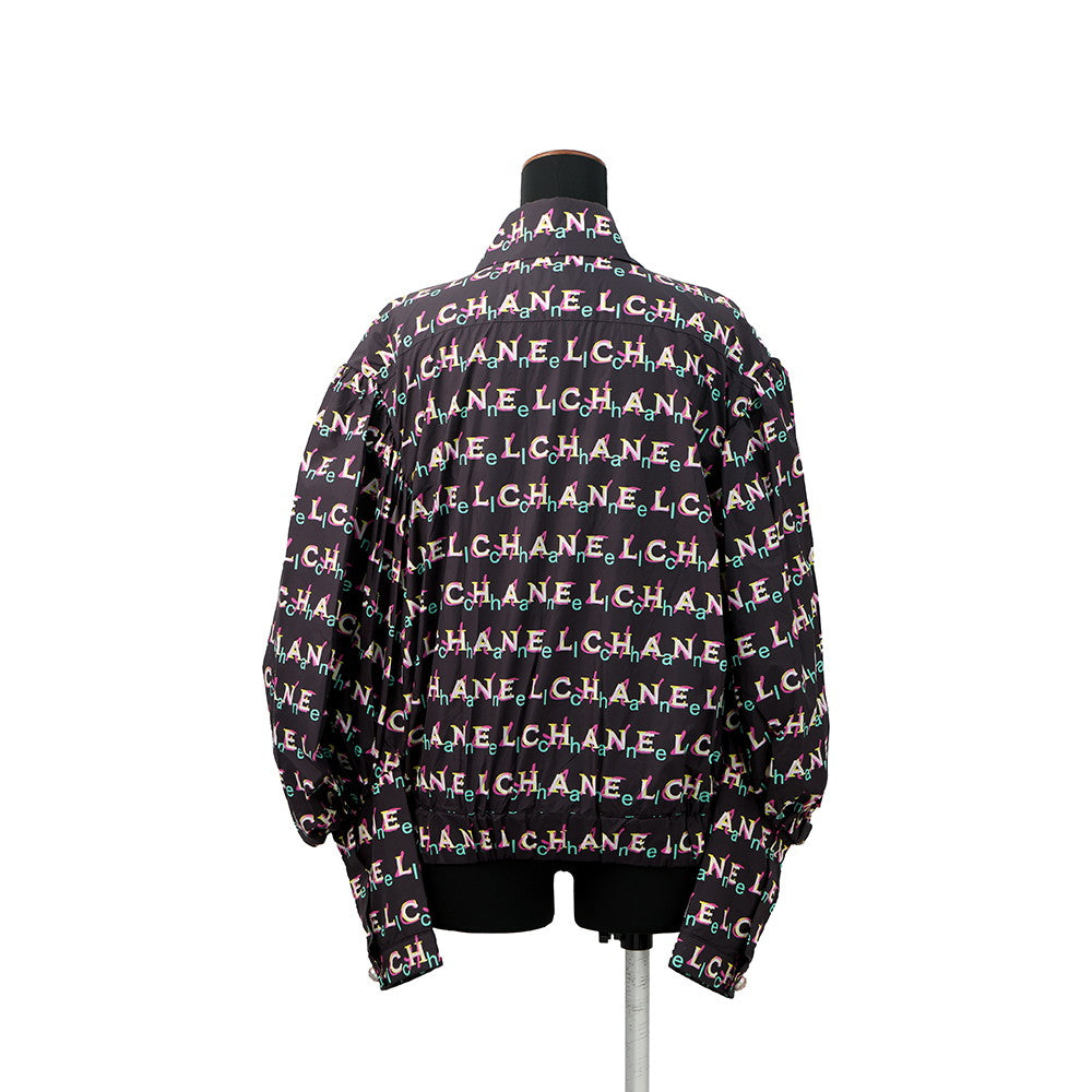 CHANEL Zip Jacket Size 36 Brown/MulticolorP60822-V46303-MF849 Polyamide100%