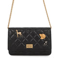 CHANEL 2.55 Icon Chain Wallet BlackA80834 Vintage Calf Leather