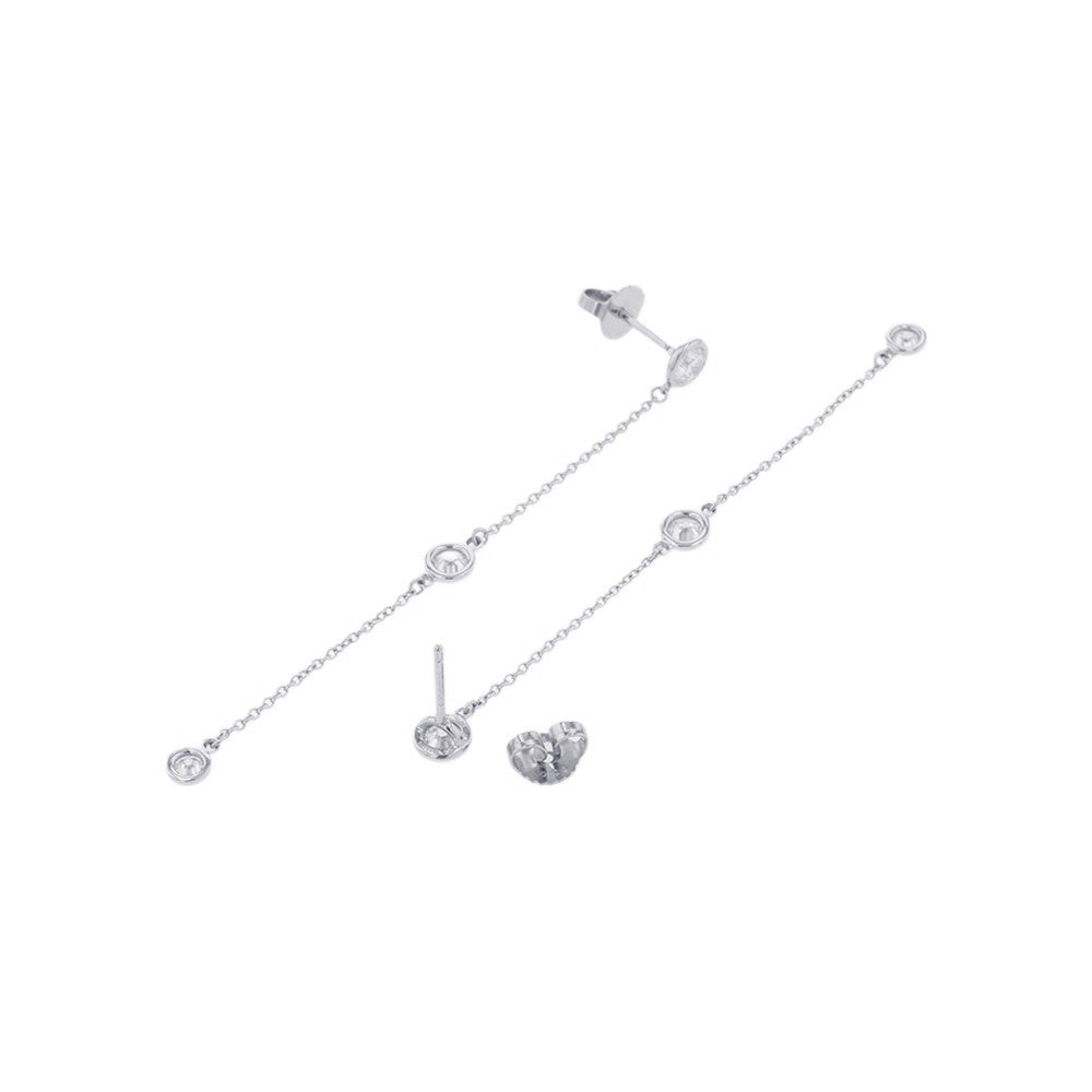 TIFFANY&Co. By the Yard Drop Earrings Pt950