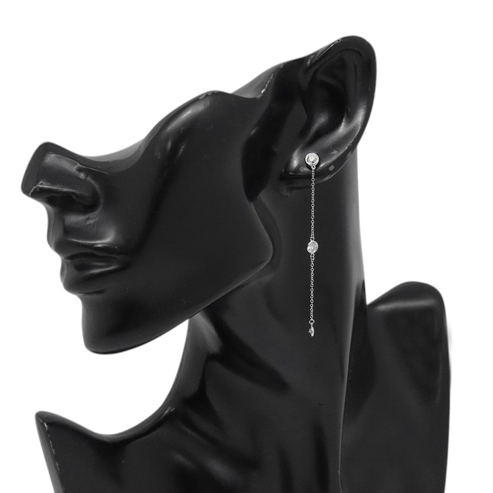 TIFFANY&Co. By the Yard Drop Earrings Pt950