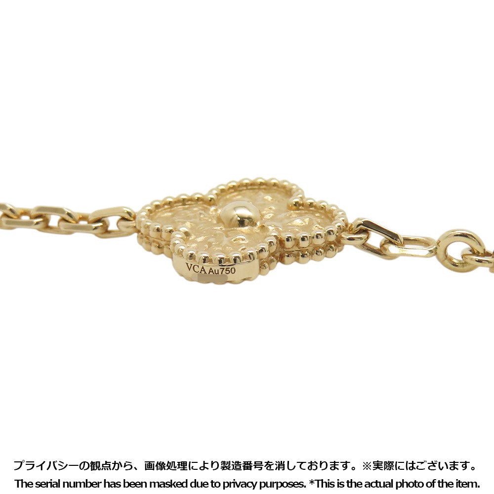 Van Cleef & Arpels Vintage Alhambra Bracelet 5 motifs Size vintageVCARO1IE00 18K Yellow Gold