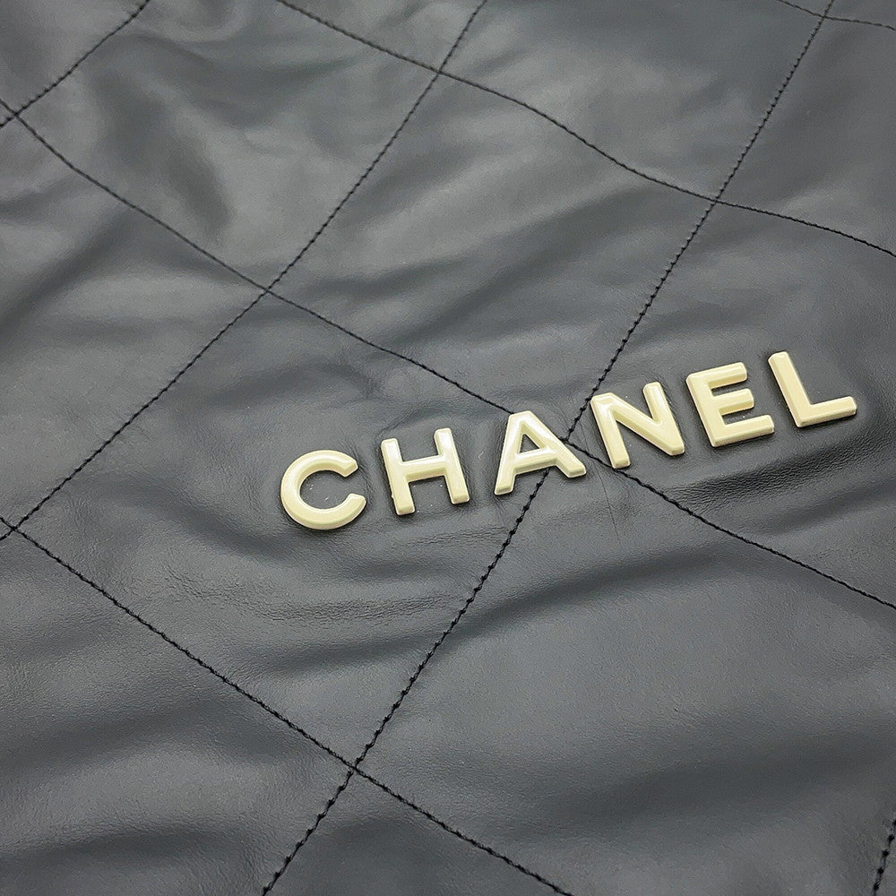 CHANEL CHANEL22 Backpack BlackAS3313 Leather Size Large
