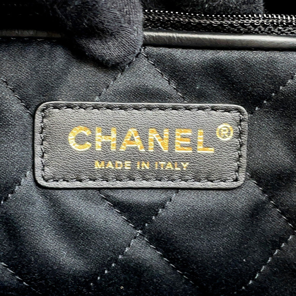 CHANEL CHANEL22 Backpack BlackAS3313 Leather Size Large