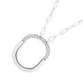TIFFANY&Co. Padlock Pendant Size Medium72342100 18K White Gold