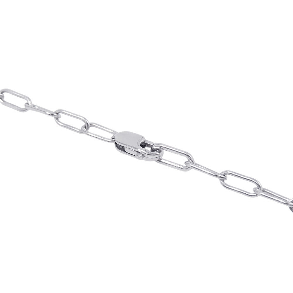 TIFFANY&Co. Padlock Pendant Size Medium72342100 18K White Gold