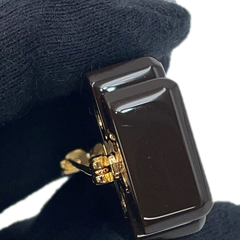 CHANEL Perfume motif brooch Brown Plastic