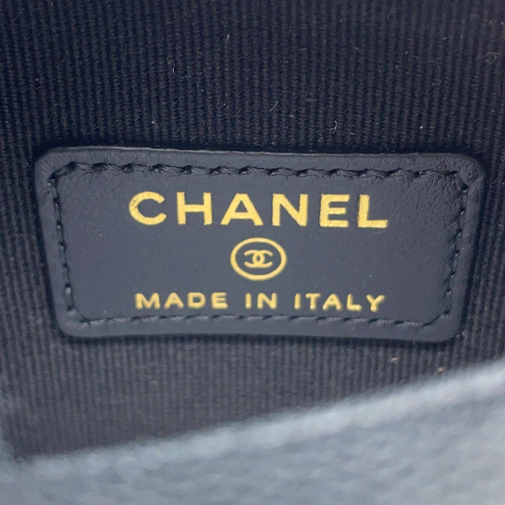 CHANEL Matelasse Mini ChainClutch BlackAP4744 Caviar Leather