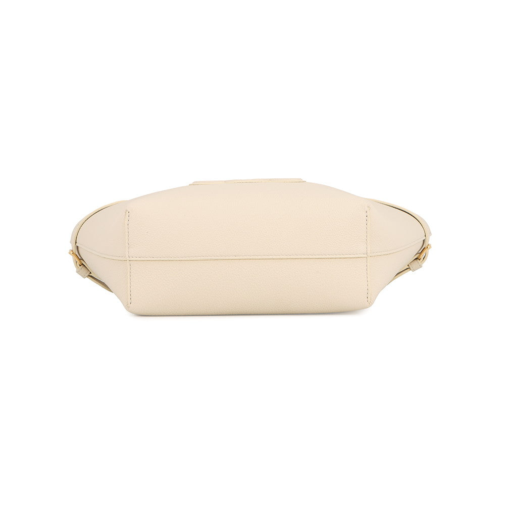 CELINE Cabas Anais Cuil Triomphe Cream121743ENY.01CR Calf Leather Size Mini