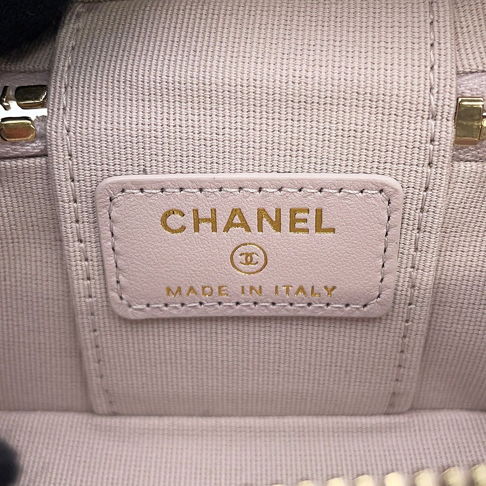 CHANEL Classic Mini Bag Bag Charm LavenderAP4897 Caviar Leather