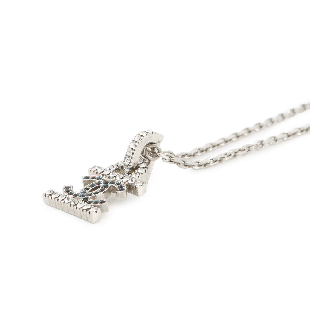 CHANEL CC Logo Rhinestone NecklaceAB8961-B08689-NJ339 Metal Rhinestone Faux Pearl