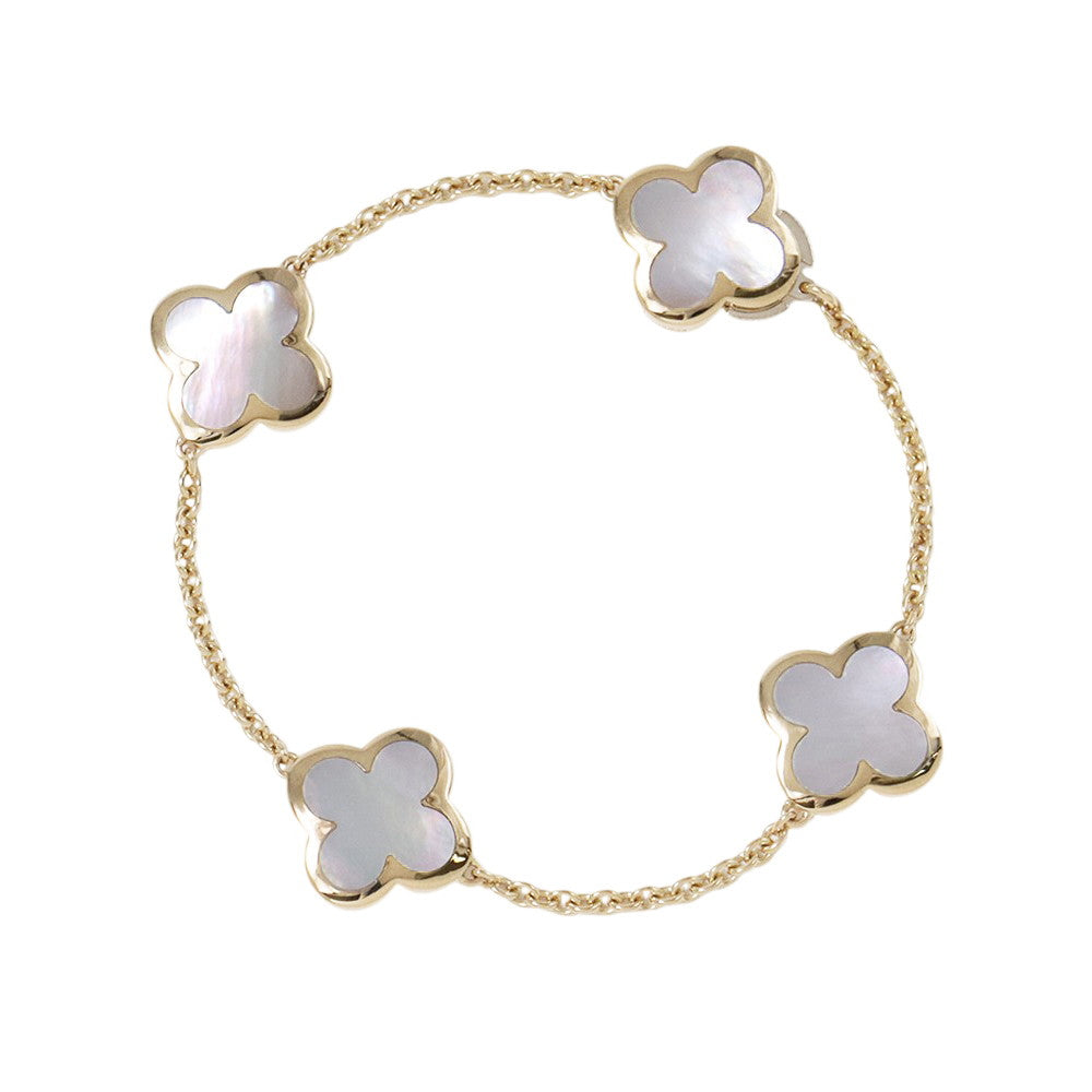 Van Cleef & Arpels Pure Alhambra Bracelet 4 MotifsVCARA36300 18K Yellow Gold