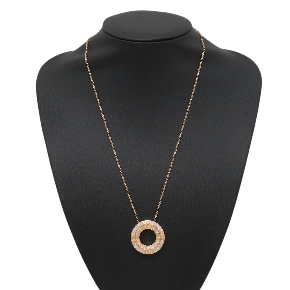 TIFFANY&Co. Atlas X Closed Circle Necklace 18K Pink Gold