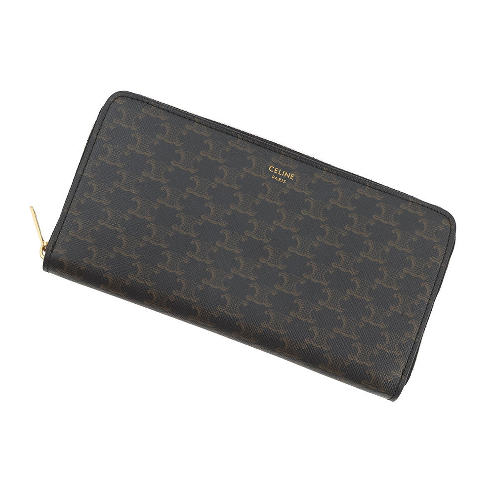 CELINE Large Zip Wallet Black10B552BQ3.38NO PVC
